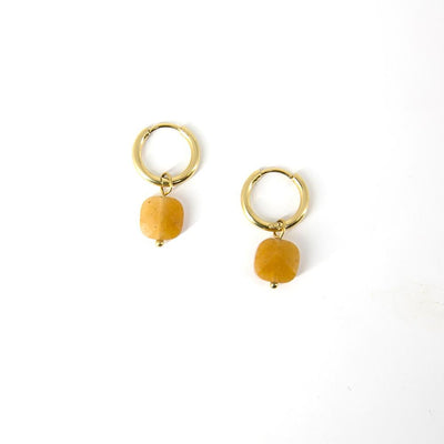 Nancy-womens-hoop-earrings-caramel-stone-drop-pendant-in-gold-hoop-jewellery